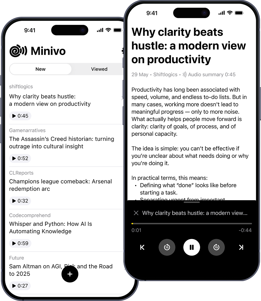 Minivo App Preview